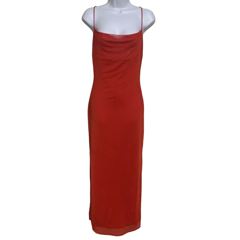 Liz & Sara Red Maxi Dress Womens Size M